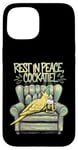 iPhone 15 Drunk Cockatiel - Funny Cute Bird Beer Drinking Lover Case