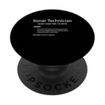 Funny Sonar Techs Sonar Technician Definition PopSockets PopGrip Adhésif