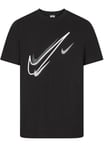 Nike Mens Court Swoosh Logo T Shirt in Black Jersey - Size X-Large