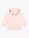 BOSS Baby Fleece Zip Through Hooded Jogging Cardigan, Pink