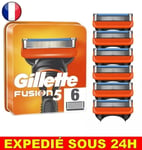 ✅ Boite Gillette Fusion5 Pack de 6 Lames de Rasoir pour Homme Fusion 5 ORIGINAL