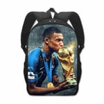 Fotboll Star Skolväska Grundskoleelev Ryggsäck Kylian Mbappé 40cm A 40cm