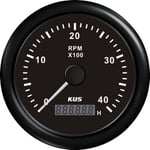 Kus Varvräknare Bensin, Svart, 0-4000rpm