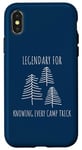 Coque pour iPhone X/XS Legendary for Knowing Every Camp Trick Inspirational Camping