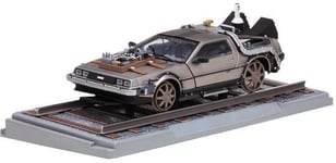 SUN STAR - Voiture du film Retour vers le Futur 3 DELOREAN DMC12 sur rail - 1...