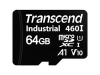 Transcend Ts64gusd460i-Vs1 Microsd-Kort Detaljhandel 64 Gb (Ts64gusd460i-Vs1)