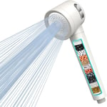 Pommeau de douche avec filtre haute pression avec filtre à 15 étapes tuyau de 1,5 m 3 modes de pulvérisation,pommeau de douche anti-calcaire économiseur d'eau pour éliminer le chlore résiduel.[T58]