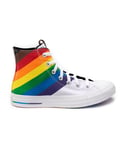 Converse Childrens Unisex All Star Pride High Trainers - White - Size UK 4