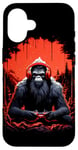 Coque pour iPhone 16 Bigfoot Gamer Graphic Art - Joueur de jeux vidéo amusant