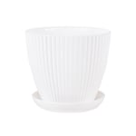 Pot De Fleur En Plastique Pour Plantes Succulentes Avec Aneth Vert Escalier,Rond,Double Couche,Petit,Maison,Bureau,Décoration - Type White-Xxl