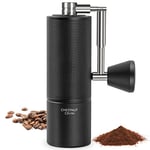 TIMEMORE Chestnut C3S PRO, Coffee Grinder Manual, Upgrade Integrated All-Metal Body, Hand Coffee Grinder with Folding Handle, for Espresso to French Press, Black