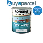 Ronseal 37564 Chalky Furniture Paint Dove Grey 750ml RSLCFPDG750