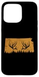 Coque pour iPhone 15 Pro Max Abri de jardin Chasseur d'élan en bois de cerf