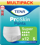 TENA Pants Super - Small - 4 Packs of 12 - 48 Incontinence Pants