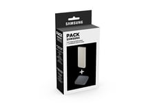 PACK BATTERIE EXTERNE 10000 MAH 25W + PAD INDUCTION 15W NOIR SAMSUNG