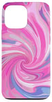 iPhone 13 Pro Max Swirl Pink Color Illustration Pattern Abstract Art Case