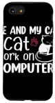 iPhone SE (2020) / 7 / 8 Me And My Cat Cat Work On Computers Case