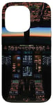 Coque pour iPhone 13 Pro Avion Cockpit Vol Esthétique Night Instruments Pilote