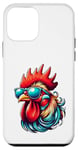 Coque pour iPhone 12 mini Lunettes de soleil rétro vintage en forme de coq