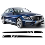 Car Side Skirt Sticker Stripe Decal, for Mercedes Benz C Class W205 Coupe Sedan C63 C180 C200 E Class W213 AMG, Door Side Skirt Stripe Decal