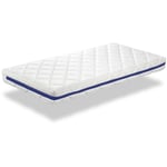 Matelas mousse respirante 80X160 hermes, Epaisseur 11 cm, Dehoussable, ergonomique et adaptable