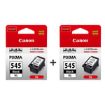 2 Original Canon PG-545XL PGBK Ink Cartridge for Pixma iP2850 MG2550 MG2950