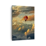 Impression sur Toile 50x70cm Tableaux Image Photo nuages ballon vol Decoration