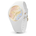 Ice-Watch - ICE world Sunset golden hour - Montre blanche pour femme avec bracelet en silicone - 022484 (Small +)