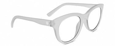 SPY Optics Boundless Designer Reading Glasses Matte Clear Crystal Cat Eye 53mm