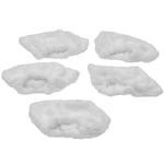 vhbw Lot de 5 Lingettes (couverture en tissu éponge) pour Kärcher SC 6.800 CB, SC1.020, SC2, SC3 EasyFix, SI 2.600 CB, SI 2125 balai vapeur