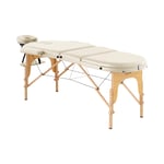 physa Hopfällbar massagebänk - 185-211 x 70-88 63-85 cm 227 kg Beige