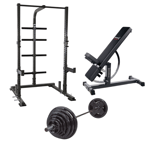 Ironmaster -  Paket 1 (Tillval 1: Nej, Behåll 127,5 kg set) - Gympaket