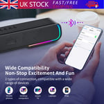 Wireless BT Soundbar Surround Sound Bar System Home Theater Speaker 2000mAH UK