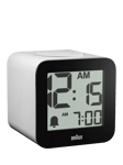 Braun BC25 Time Speaking Digital Alarm Clock, White