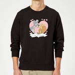 Disney Lady And The Tramp Love Sweatshirt - Black - L