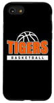 Coque pour iPhone SE (2020) / 7 / 8 Tigers Basketball Team – Idée cadeau sport mascotte tigre