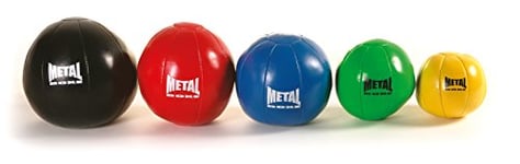 Metal Boxe MB323 Médecine Ball Mixte Adulte, Noir, 5 kg