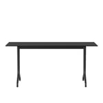 Vitra - Belleville Table, Solid Core Black Top, Square table, outdoor, 1600x750 mm - Ulkotilojen ruokapöydät - Ronan & Erwan Bouroullec - Musta - Metalli