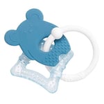 Nattou Anneau de Dentition Réfrigérant en Silicone, Souris, Rempli d'Eau, Sans BPA, 13,5 x 10,5 x 15 cm, Silicone, Bleu/Blanc