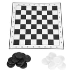 Portable Plastic International Checkers Folding Board Chess