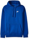 NIKE 804346-438 NSW Hoodie PO FLC Club Sweatshirt Men's Blue Size L