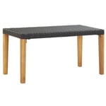 Banc de jardin meuble de patio resine noir Helloshop26