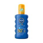 Sun Kids Protect &amp; Care fuktgivande solskyddsspray för barn SPF50 200ml