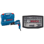 Bosch Professional visseuse plaquiste GTB 6-50 (régime à vide 5 000 tr/min, puissance 650 W, pour vis jusqu’à 6 mm de diamètre, dans L-Case) + Assortiment d'embouts de vissage de 32 pièces