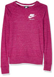 Nike W NSW Gym VNTG Crew T-Shirt à Manches Longues Femme True Berry/sail FR : L (Taille Fabricant : L)