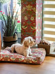 Morris & Co. Strawberry Thief Dog Mattress, Red