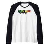 Hip hop dance street art graffiti spray paint dancing dancer Raglan Baseball Tee