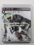 SPLINTER CELL BLACKLIST SONY PLAYSTATION 3 (PS3) USA (NEUF - BRAND NEW)