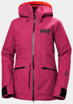 Helly Hansen Dame Powderqueen 3.0 Slitesterk Skijakke Rosa XL