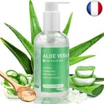 Gel d'aloe vera 100% pur – 280 ml de gel d'aloe vera pour le visage et le c